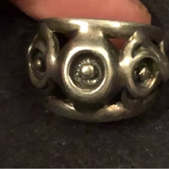 Authentic Vintage mid-century Bernsten Hughes Sterling Norway Silver Ring sz 6